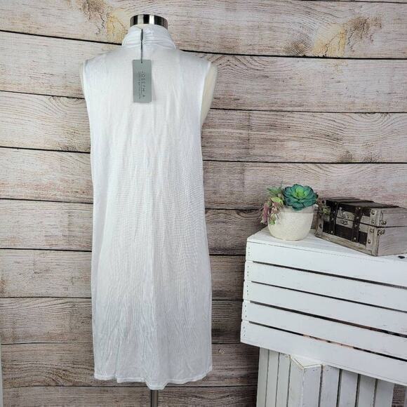 NWT Joseph A. Women's White Floral Embroidered Open Front Cardigan Size XL - Picture 4 of 10